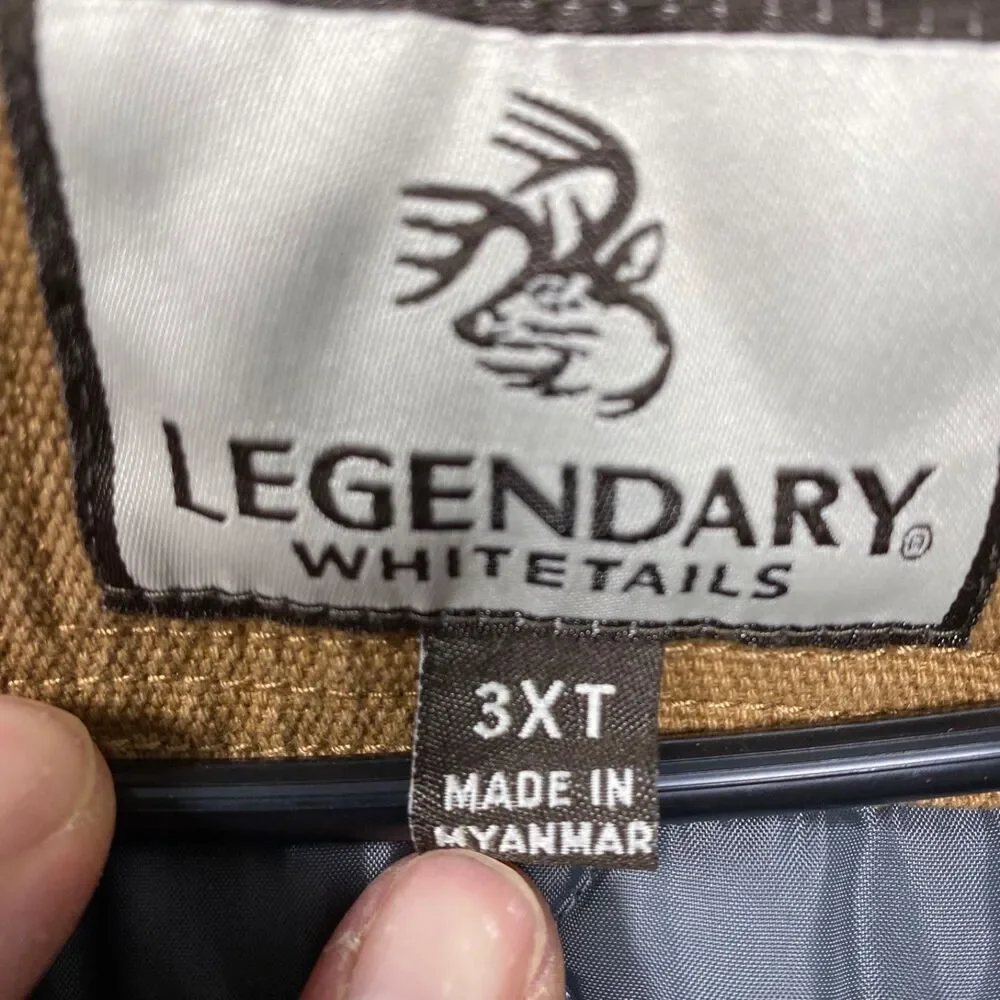 Legendary Whitetails Mens 3XL Cross Trail Canvas Vest Quilted Green